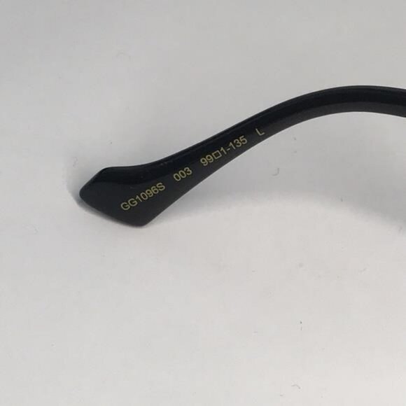 New Authentic GG1096S 003 Sunglasses by Gucci™ Shield, Material: Metal, Rimless. - Picture 4 of 12